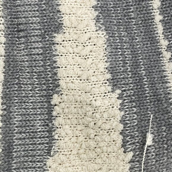 Style & Co. Gray Cream Basic Crew Neck Sweater | Size M - Picture 4 of 5